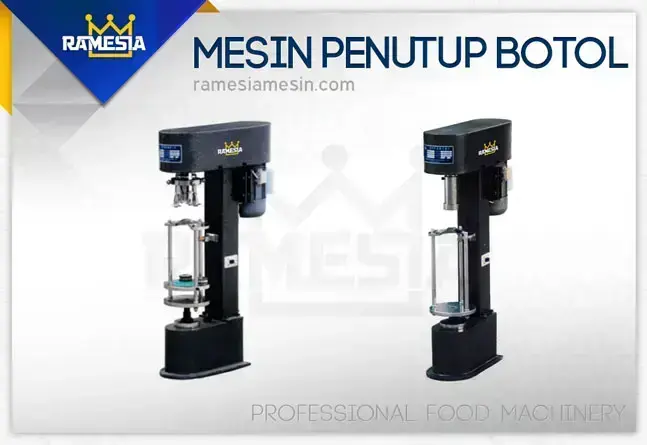 Mesin penutup botol untuk proses pengemasan