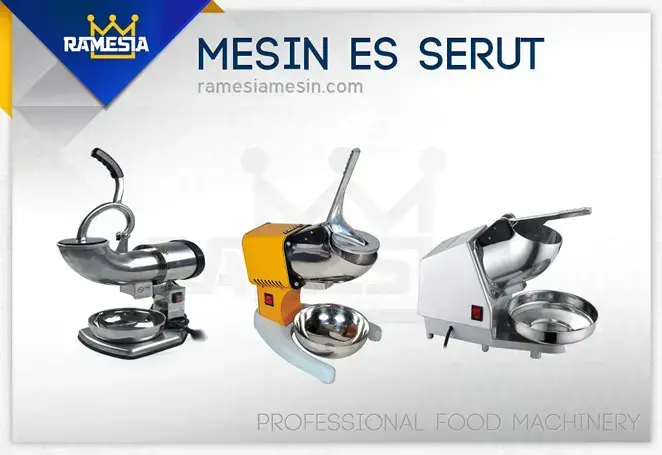 Banner mesin es serut Ramesia