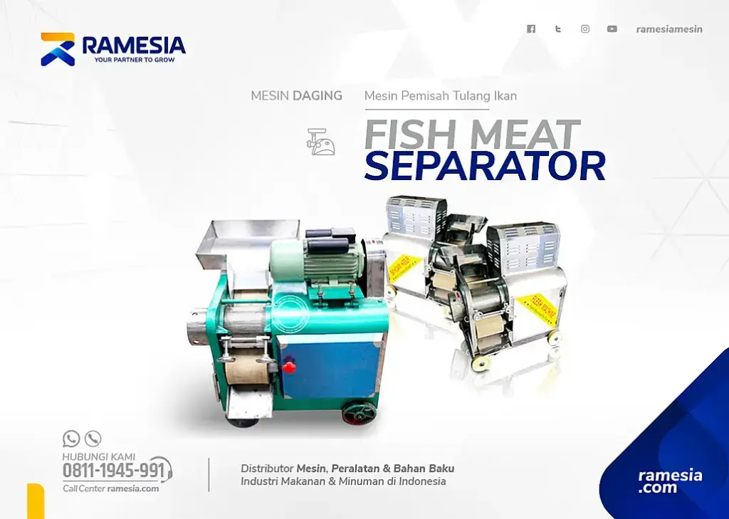 Mesin Pemisah Tulang Ikan Ramesia