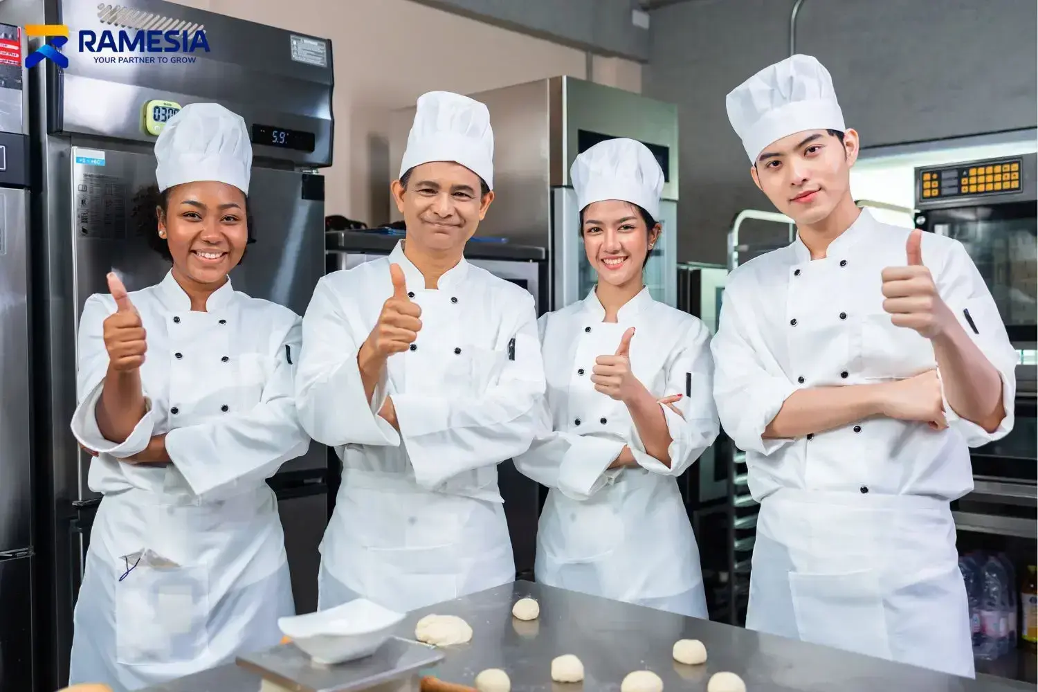 Baker pada proses pembuatan roti