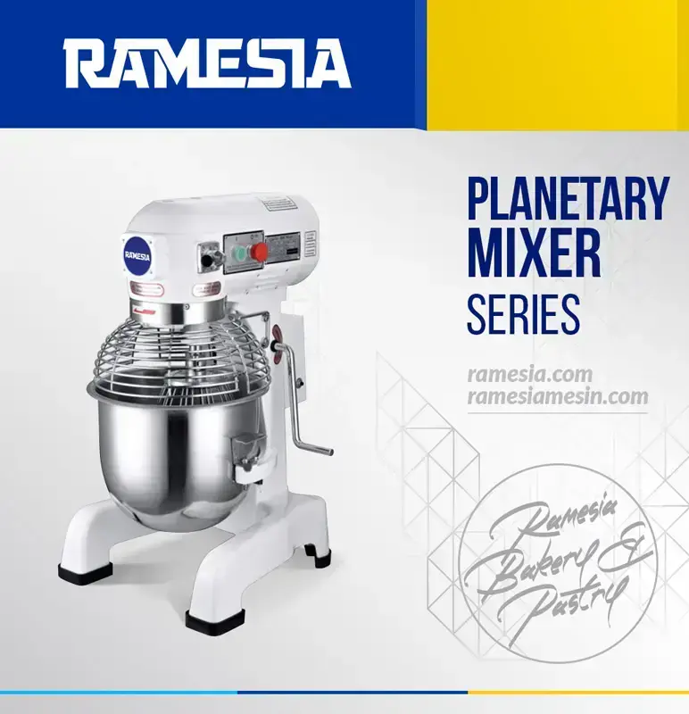 Mesin pengaduk adonan planetary mixer