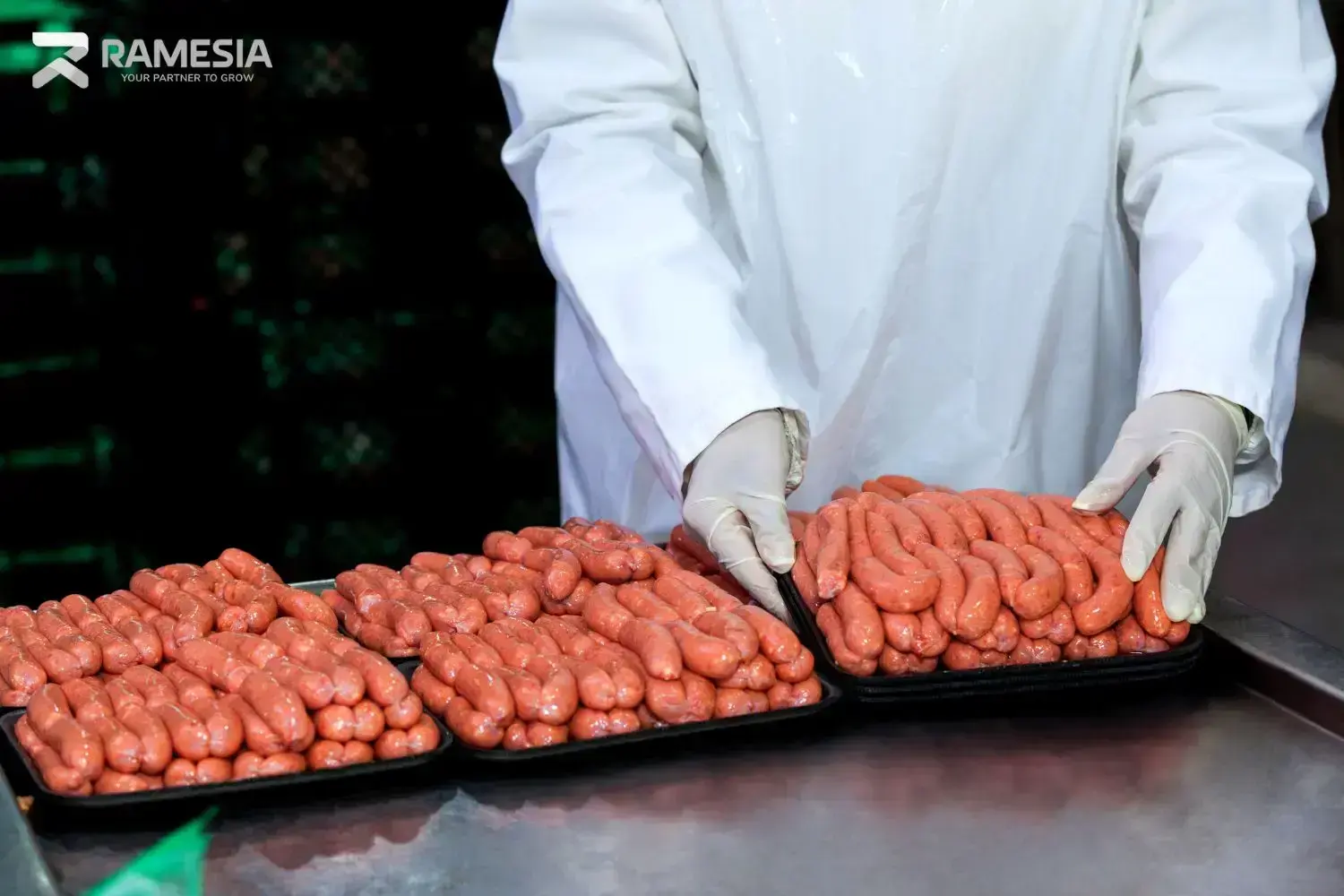 Sosis Siap Jual Sosis siap jual setelah proses produksi