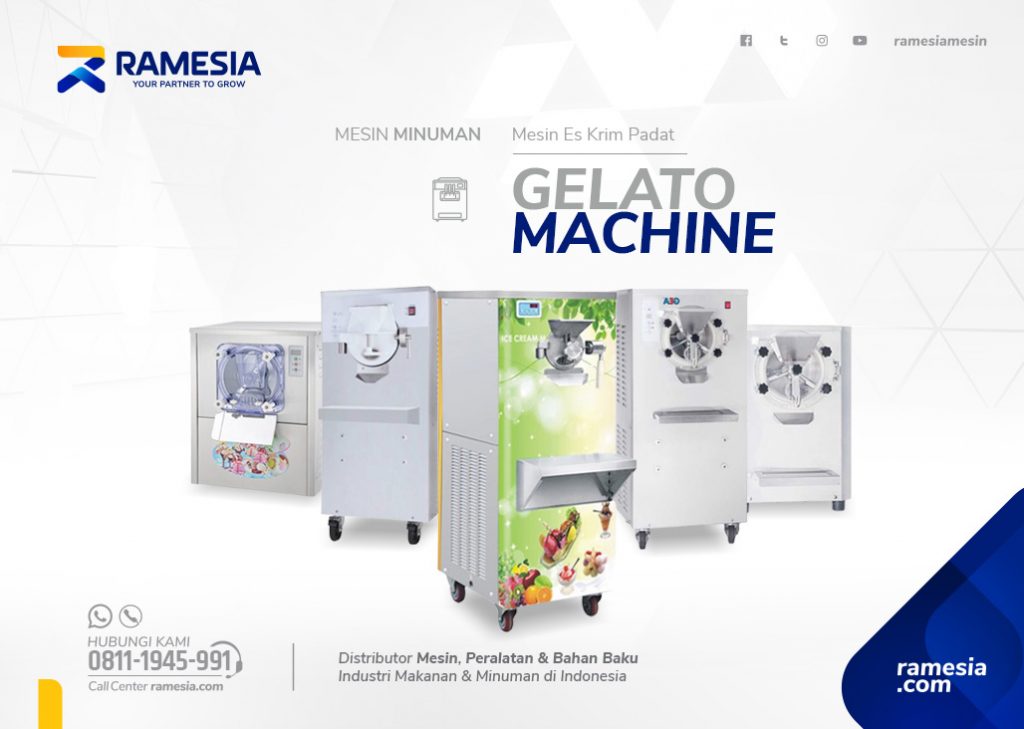 Mesin Gelato Banner