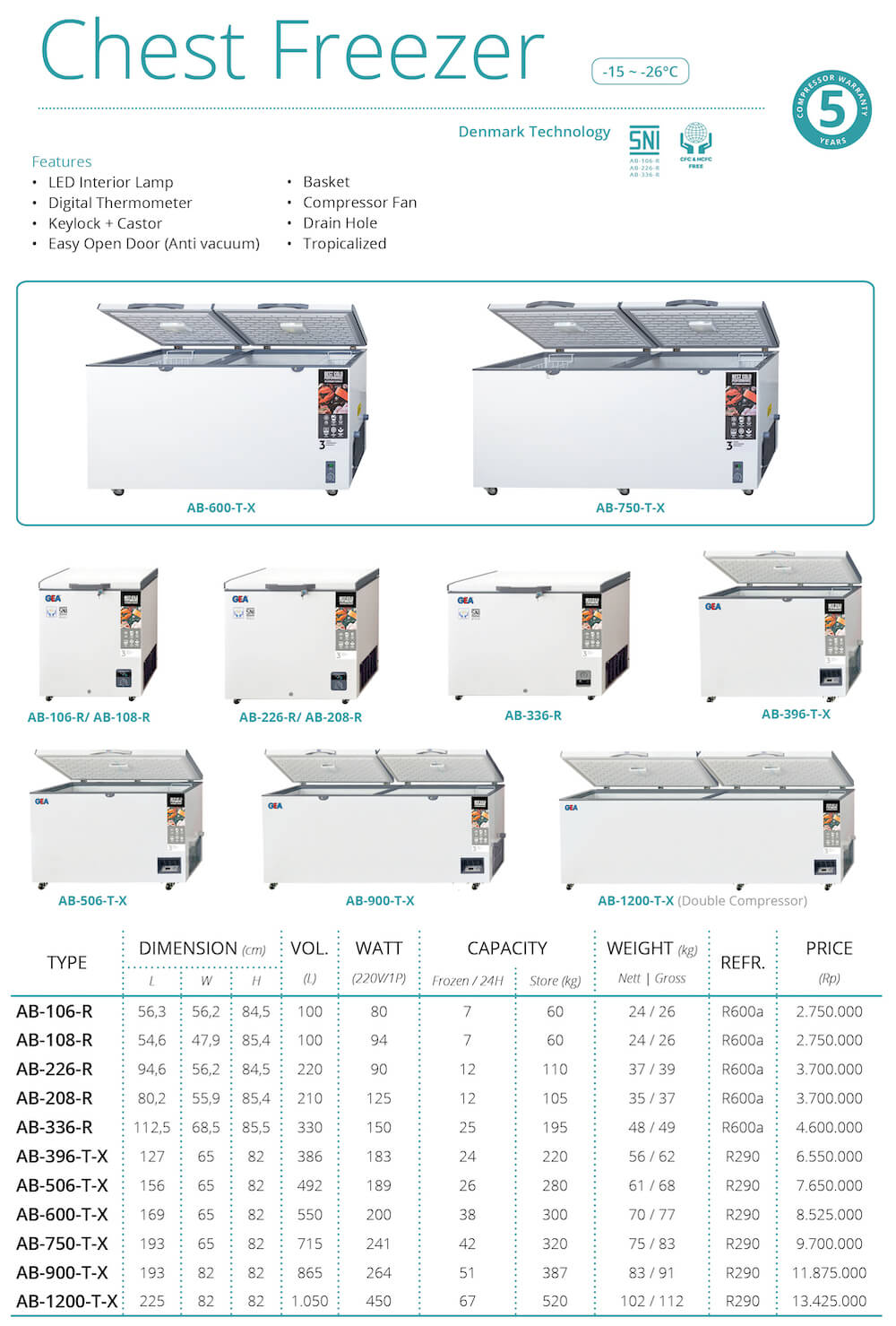 GEA LOW TEMP FREEZER GEA