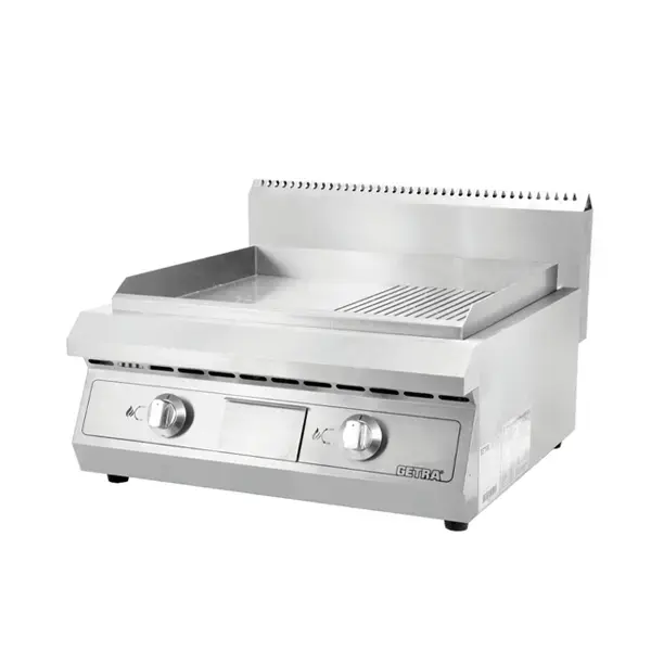 GETRA Gas Griddle Half Grooved ET GGR-60H