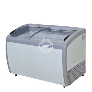Sliding Curve Glass Freezer