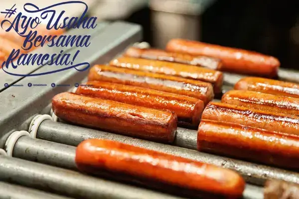 Paket usaha sosis dengan contact grill