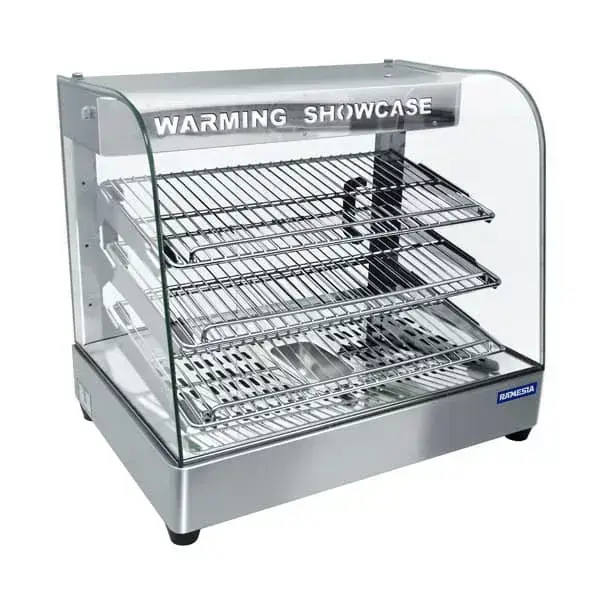 Display Warmer BV-862 Display warmer BV-862 stainless model lebar dengan tiga rak