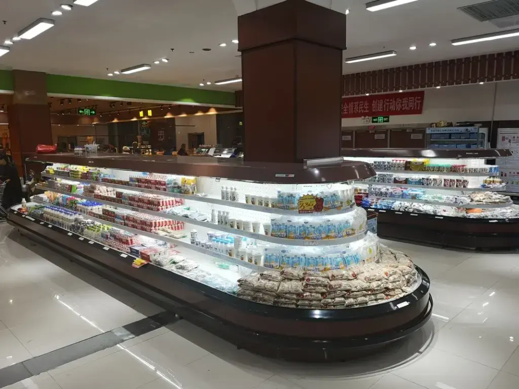 Island multideck opened chiller untuk supermarket