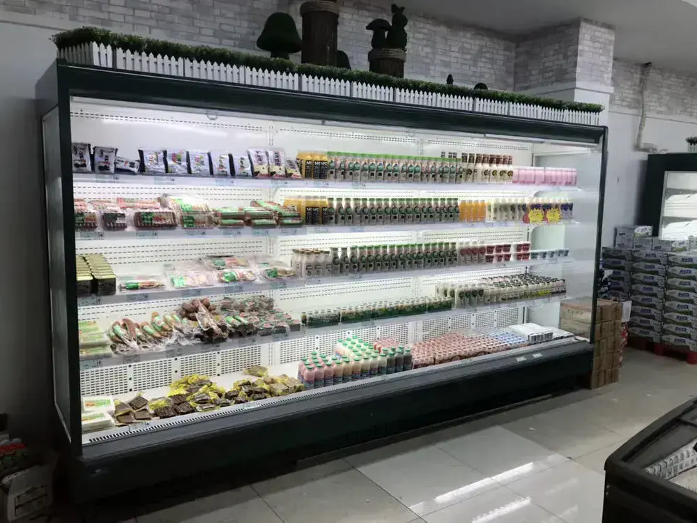 Island multideck opened chiller supermarket