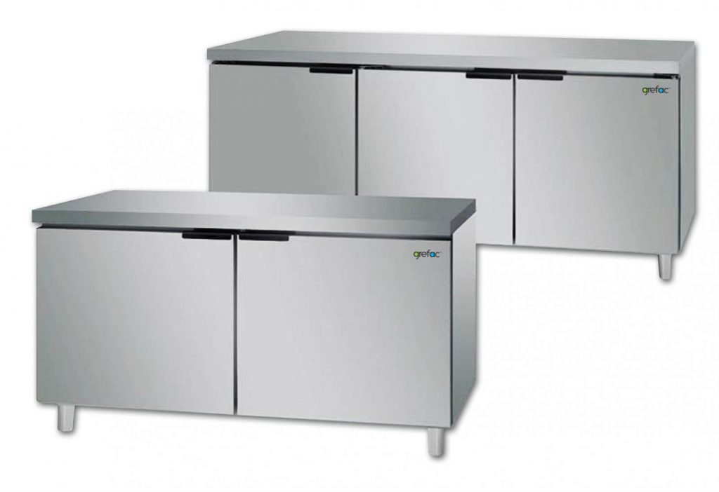 stainless steel undercounter chiller-freezer refrigerator