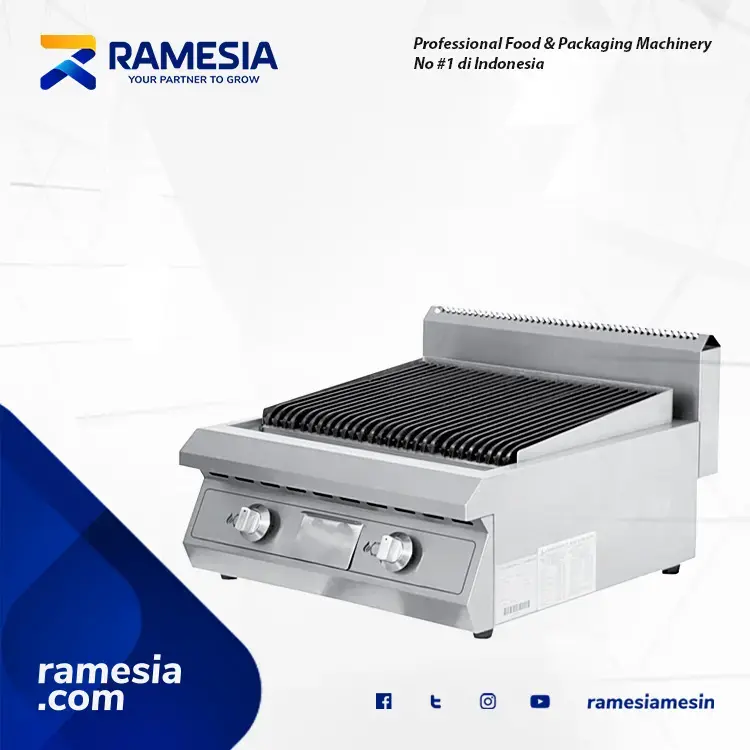 Gass Char Rock Grill ET-GCB60
