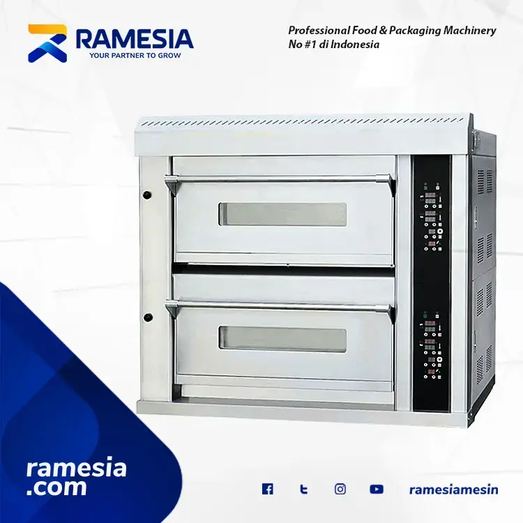 Oven Gas Digital 2 Deck 4 Tray Taiwan