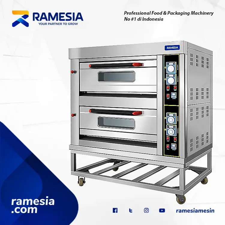 Oven Gas Roti 2 Deck 4 Loyang